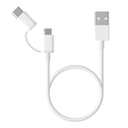 XIAOMI Mi 2-in-1 USB Cable (Micro USB to Type C) 100 cm
